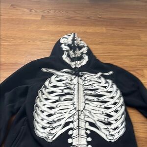 Black Skeleton Hoodie for Halloween